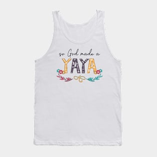 So God Made A Yaya Happy Mother's Day Tank Top